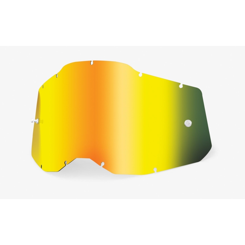 Plexi 100% Racecraft 2/Accuri 2/Strata 2 kuldne peegel (Anti-fog)