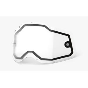 Plexi 100% Racecraft 2/Accuri 2/Strata 2 topelt läbipaistev (Anti-fog)