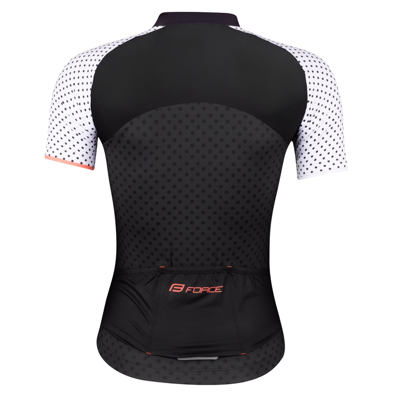 Dámský dres FORCE Points černo-bílý - krátký rukáv výprodej