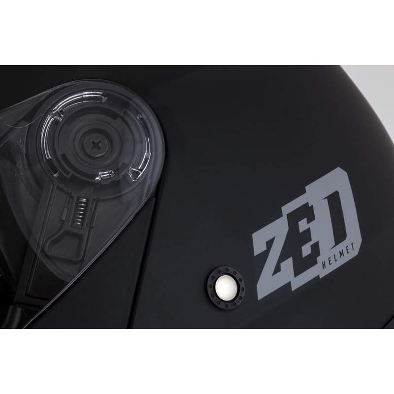 Ümberpööratav mootorratta kiiver ZED F18 must matt