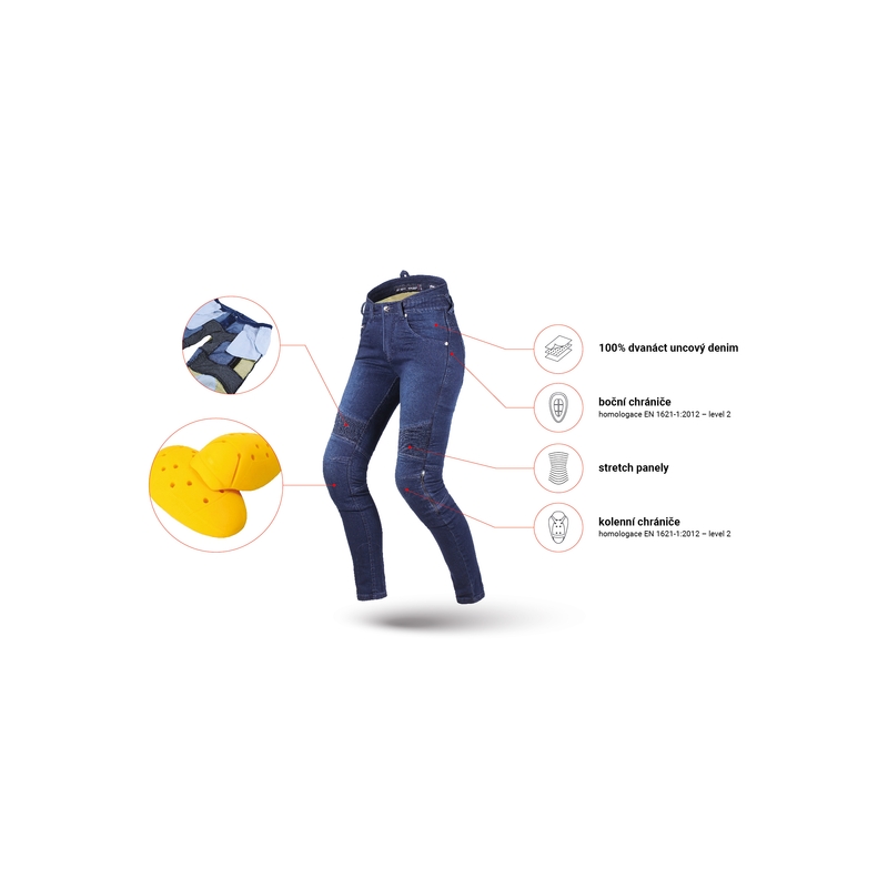 Naiste Street Racer Spike II Slim fit CE sinised teksad