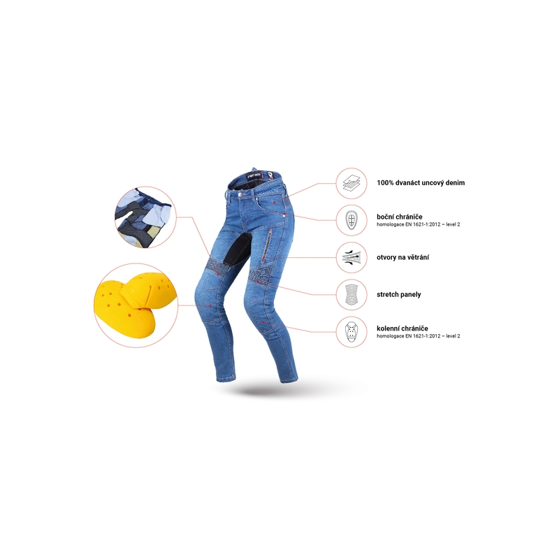 Naiste teksad Street Racer Stretch II Slim fit CE sinine