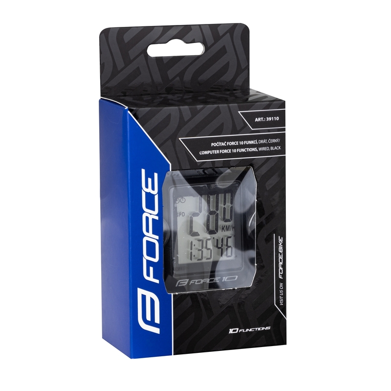 Cyklopočítač FORCE 10 černý výprodej