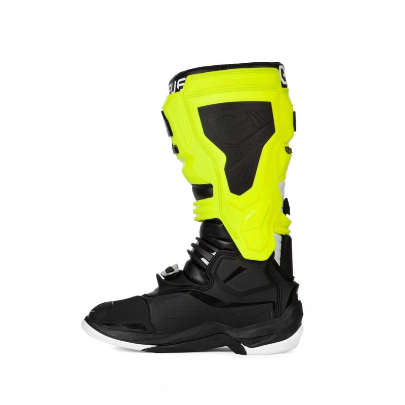 Eleveit X-Legend must-fluo kollane-valge mootorratta saapad allahindlus