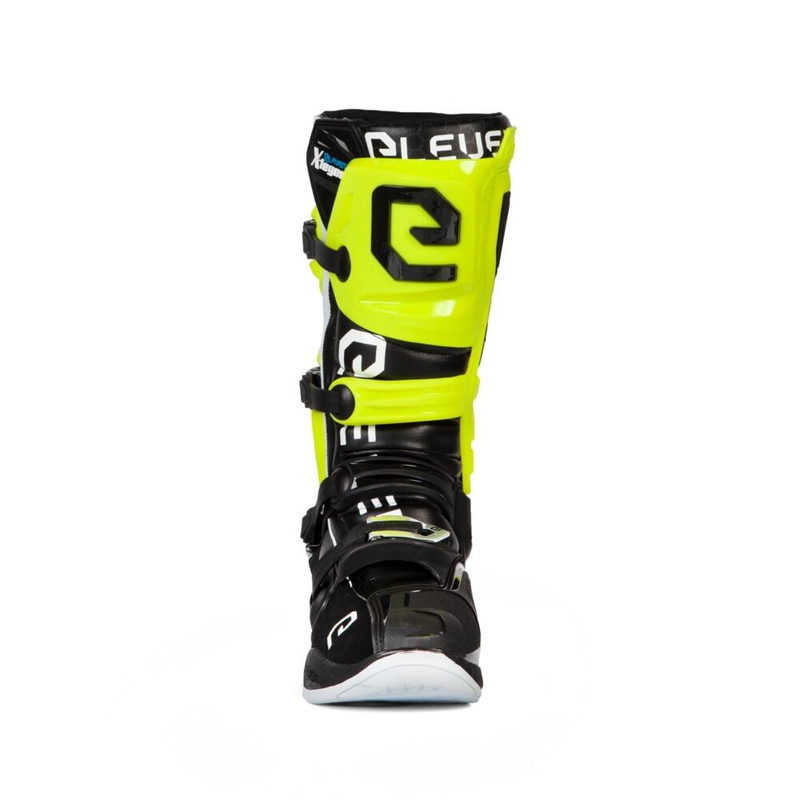 Eleveit X-Legend must-fluo kollane-valge mootorratta saapad allahindlus