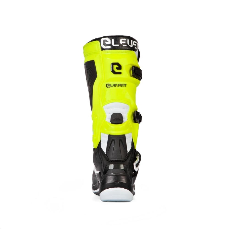 Eleveit X-Legend must-fluo kollane-valge mootorratta saapad allahindlus