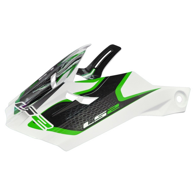 Kšilt pro přilbu LS2 PEAK MX456 Compass bílo-zelený