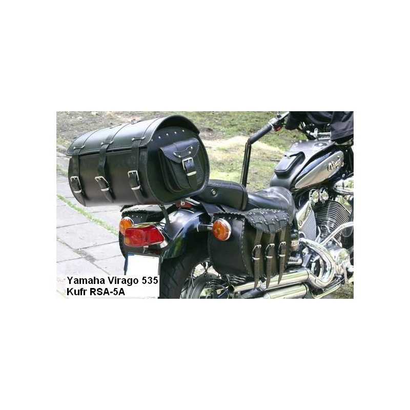 Kožený moto kufr na motorku Chopper RSA-5A