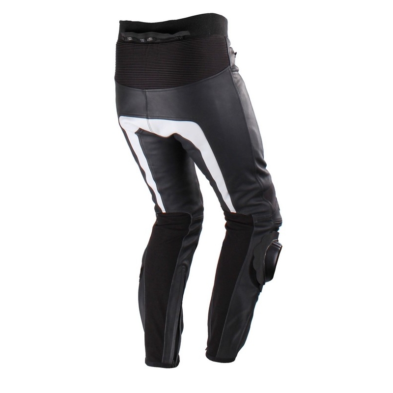 Kalhoty na motorku Tschul M-60 černo-bílé výprodej