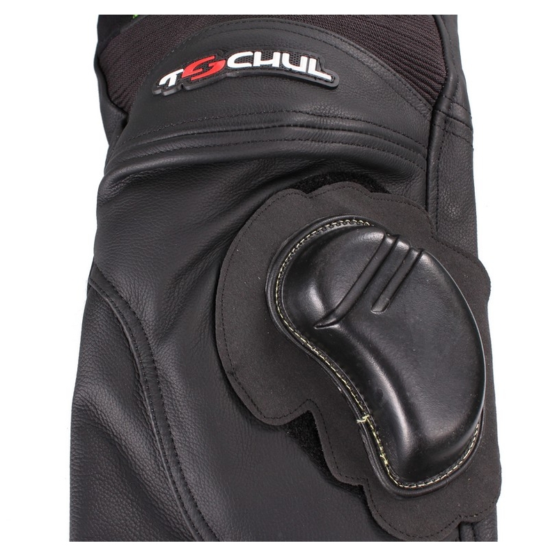 Kalhoty na motorku Tschul M-60 černo-bílé výprodej