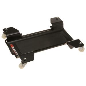 Q-Tech mobiilipadi põhistendi all must