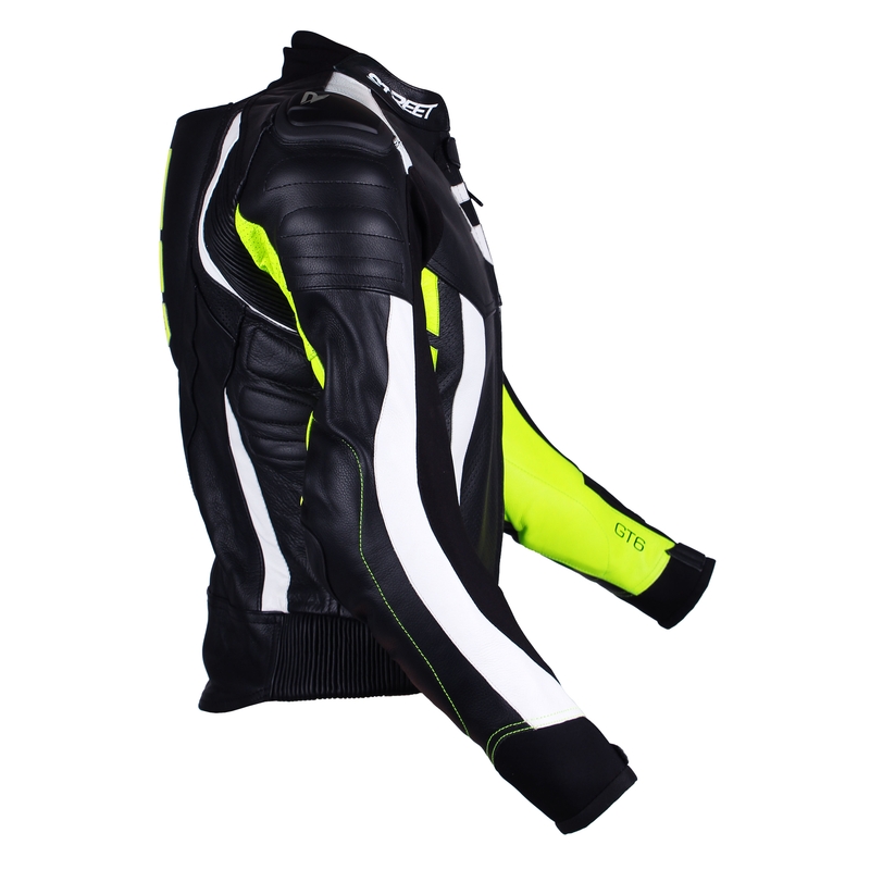 Pánská bunda Street Racer GT6 černo-bílo-fluo žlutá výprodej
