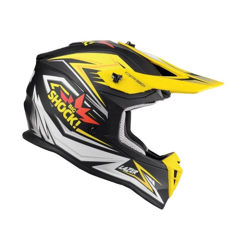 Motokrosová přilba Lazer OR301 Shock Replica černo-žluto-bílá