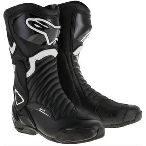 Alpinestars S-MX 6 must-valged mootorratta saapad