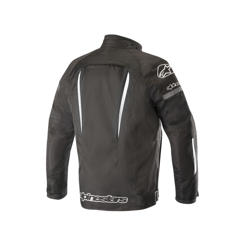Alpinestars Gunner veekindel must-valge mootorratta jope
