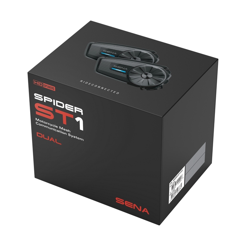 2 Bluetooth-sideside SENA Spider ST1 komplekt
