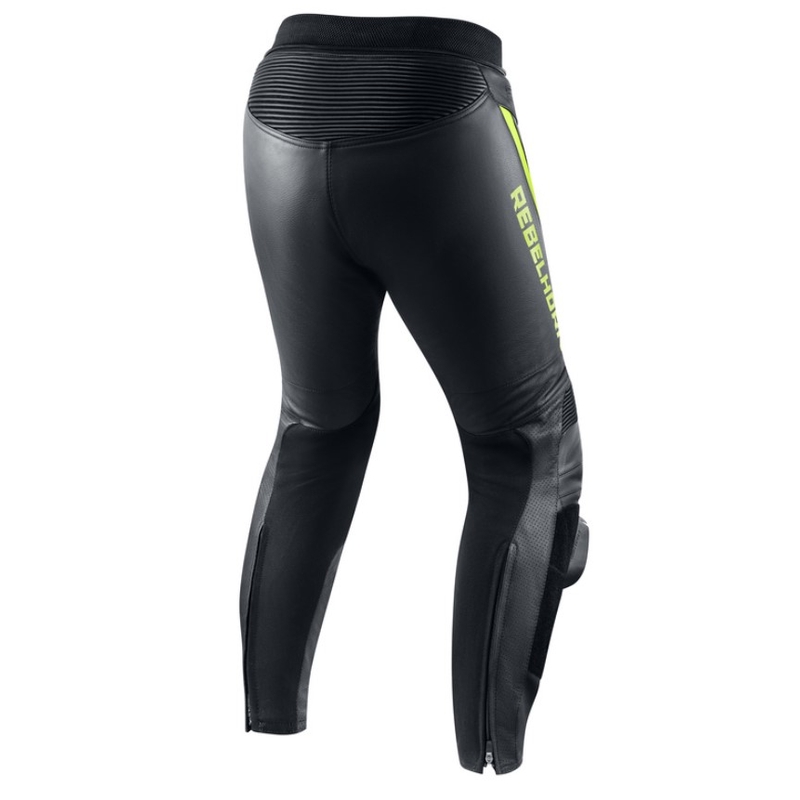 Rebelhorn Fighter mootorratta püksid must-fluo kollane allahindlus