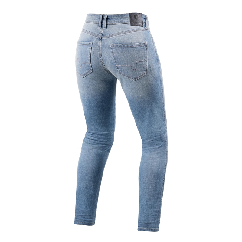 Dámské jeansy na motorku Revit Shelby 2 SK světle modré zkrácené výprodej