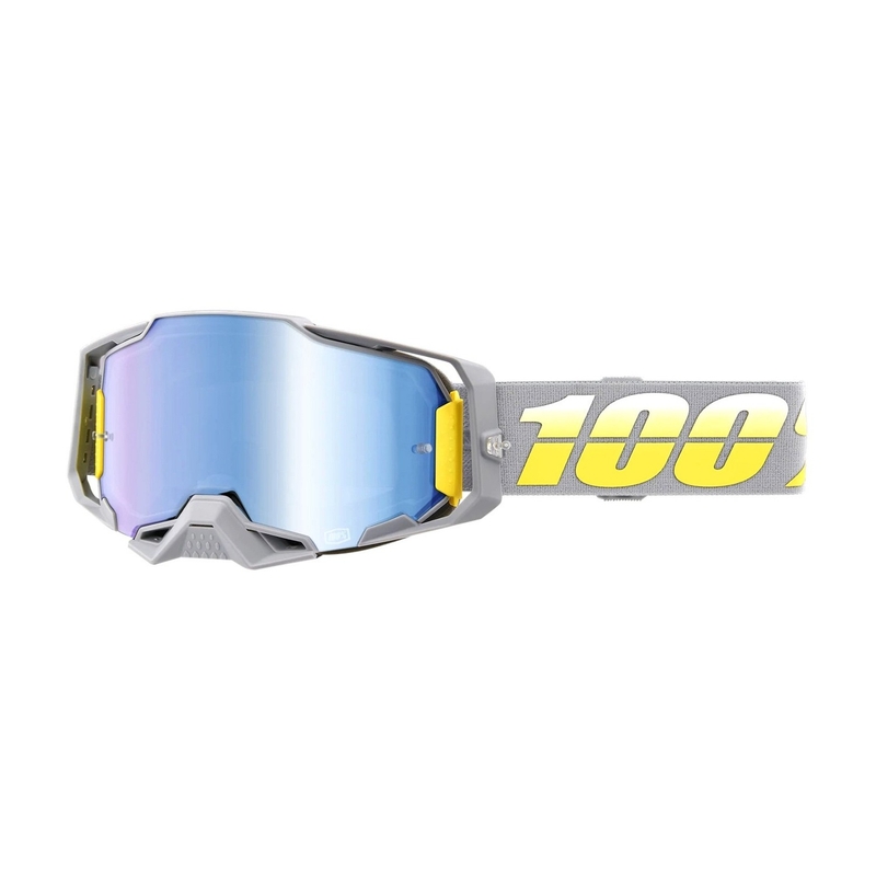 Motokrossiprillid 100% ARMEGA Complex kollane-hall (sinine plexi)
