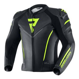 Rebelhorn Fighter must-fluo kollane mootorratta jakk allahindlus