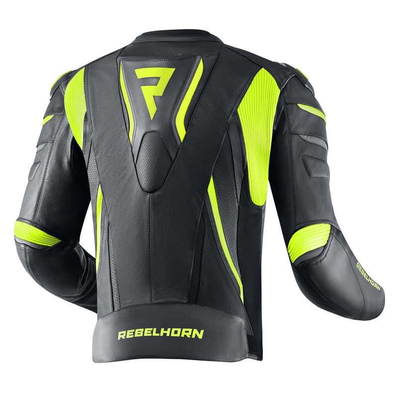 Rebelhorn Fighter must-fluo kollane mootorratta jakk allahindlus