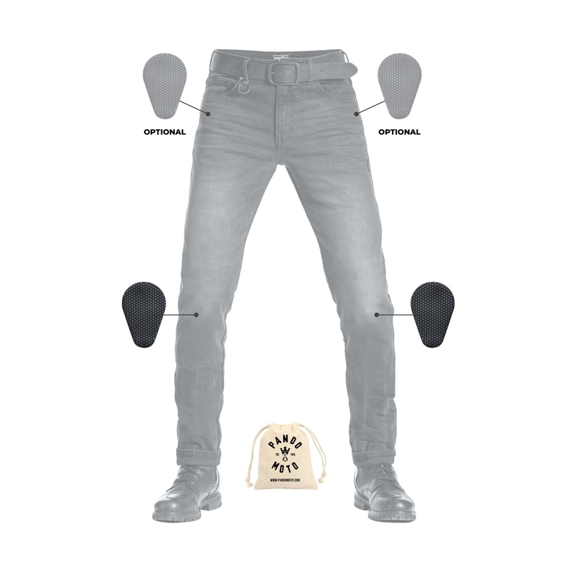 Mootorratta teksad PANDO MOTO Robby Slim mustad allahindlus