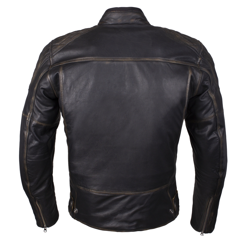 Street Racer Tribe Retro pruun mootorratta jakk