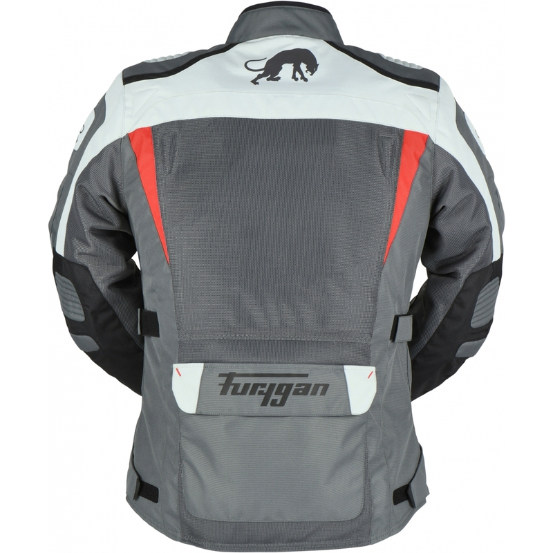 Furygan Apalaches ventileeritav 2-in-1 hall-punase-must mootorratta jakk