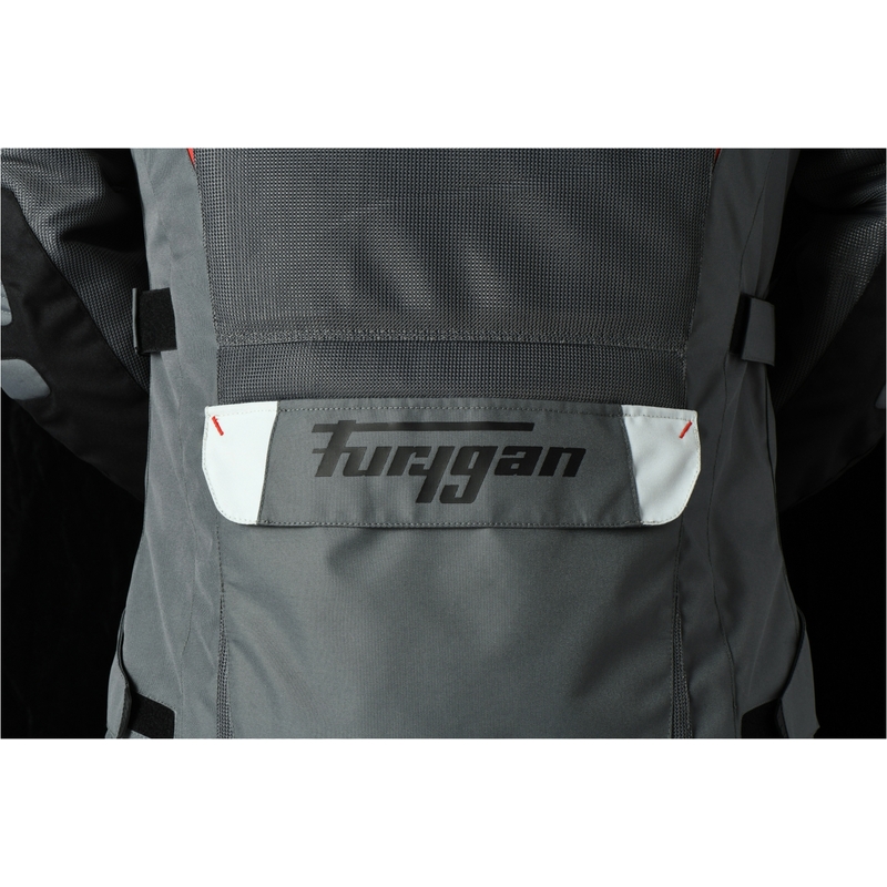 Furygan Apalaches ventileeritav 2-in-1 hall-punase-must mootorratta jakk