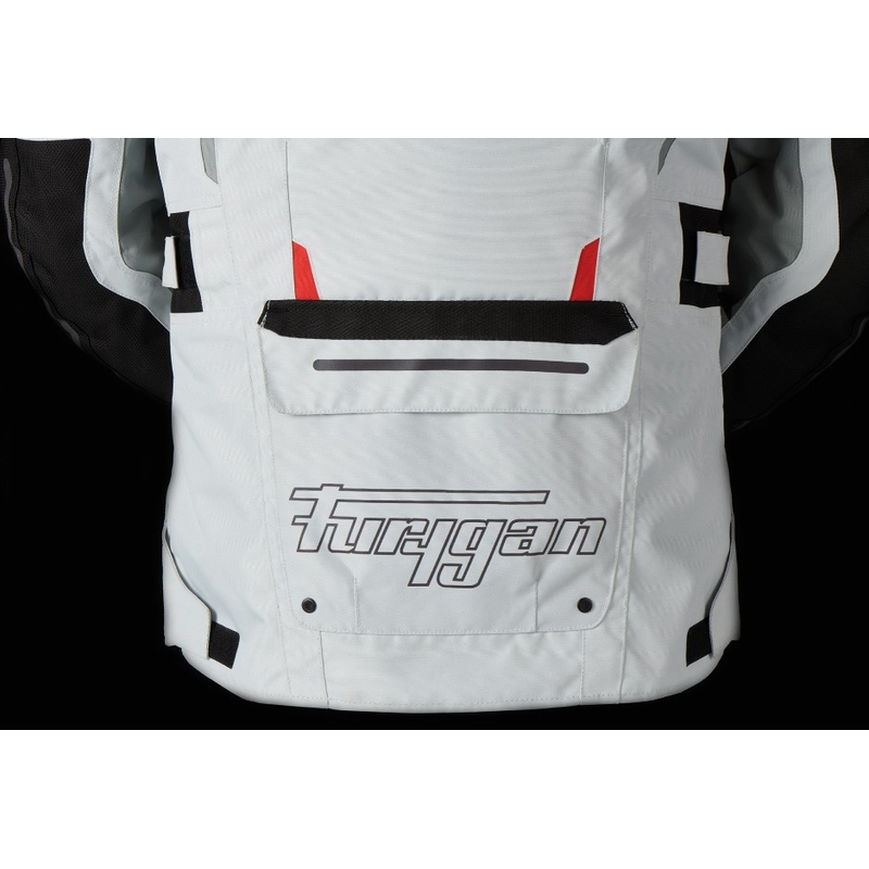 Furygan Brevent 3-in-1 valge-hall-punane-must mootorratta jakk allahindlus