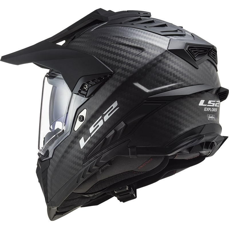 Enduro kiiver LS2 MX701 Explorer C Solid Carbon Black Matte