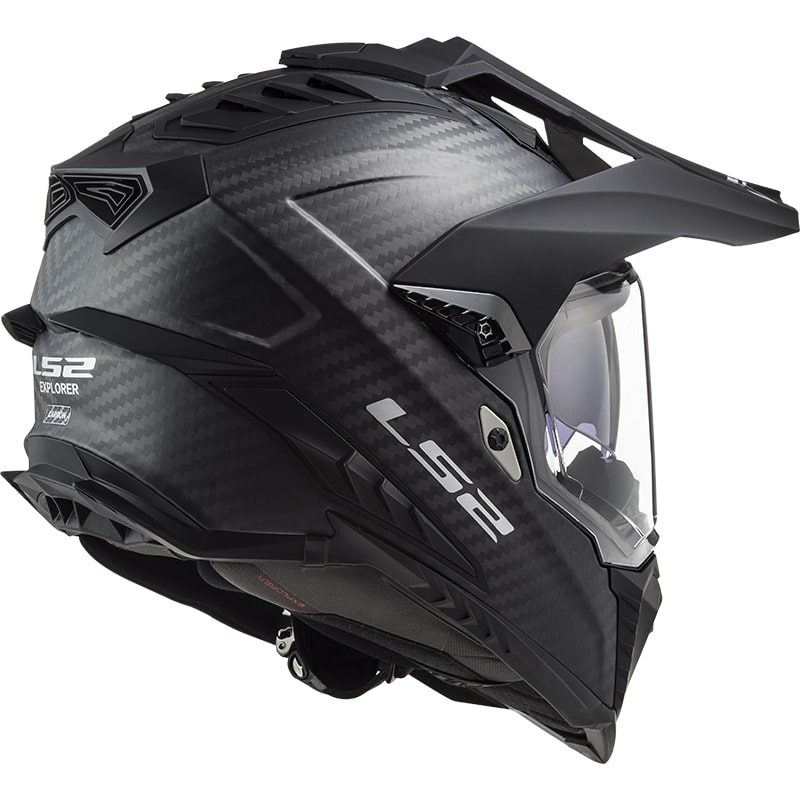 Enduro kiiver LS2 MX701 Explorer C Solid Carbon Black Matte