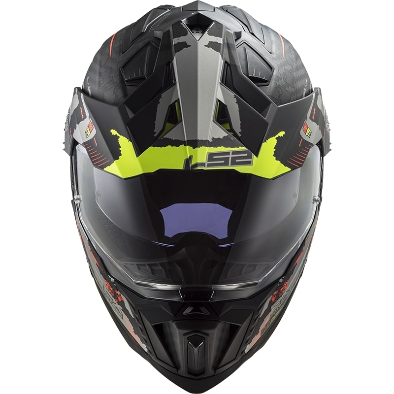 Enduro přilba LS2 MX701 Explorer C Extend černo-šedo-fluo žlutá