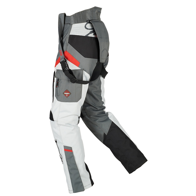 Naiste Furygan Apalaches must-punased-valge-hall mootorrattapüksid allahindlus