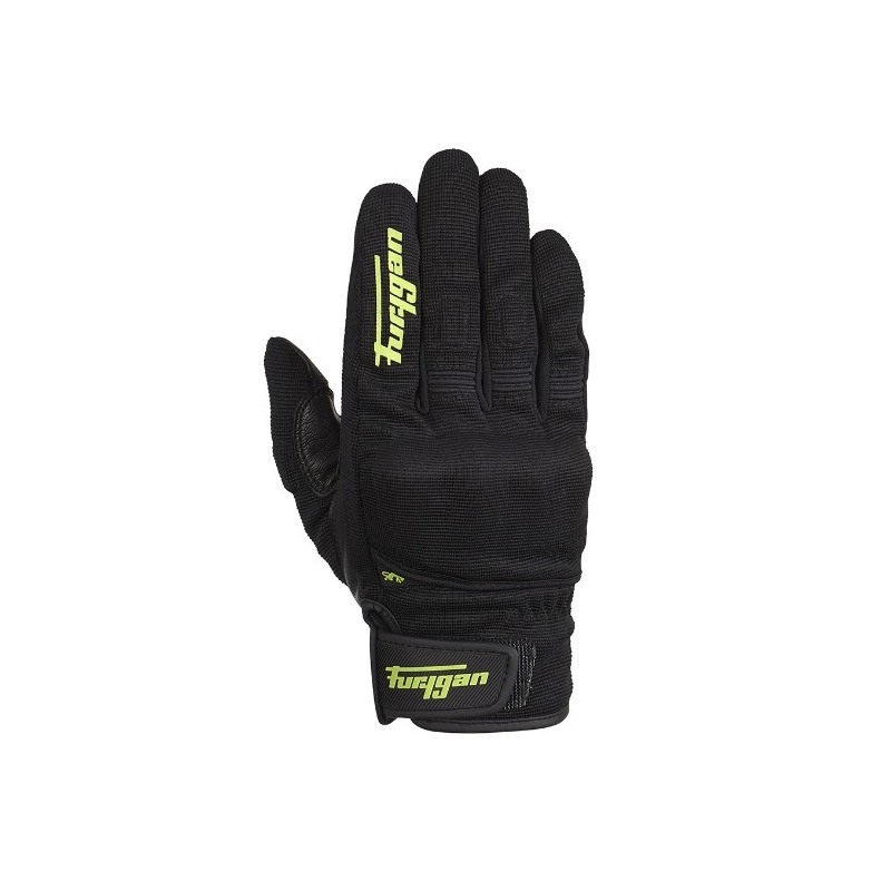 Rukavice na motorku Furygan Jet D3O černo-fluo zelené