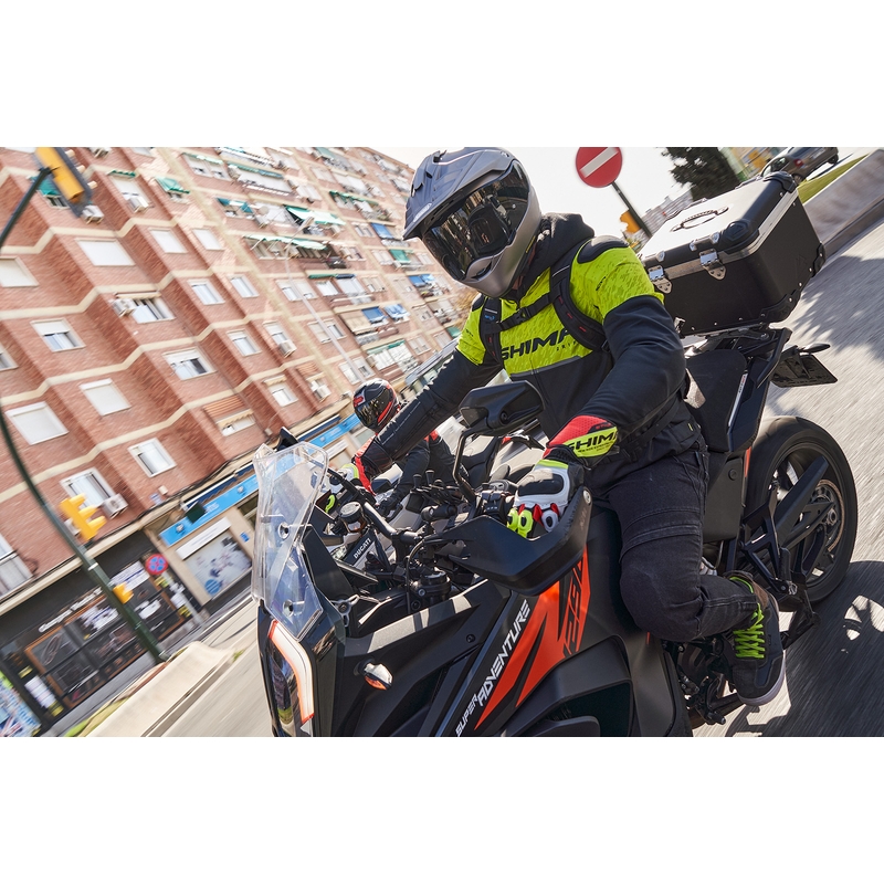Mootorratta jope Shima Drift must-fluo kollane