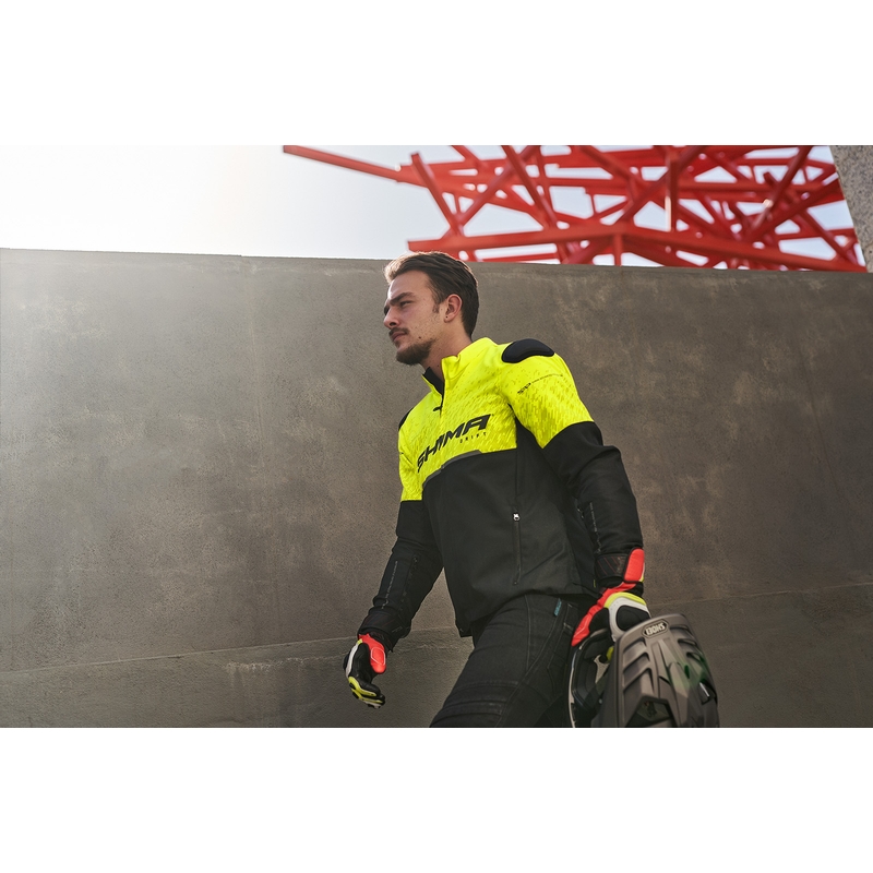 Mootorratta jope Shima Drift must-fluo kollane