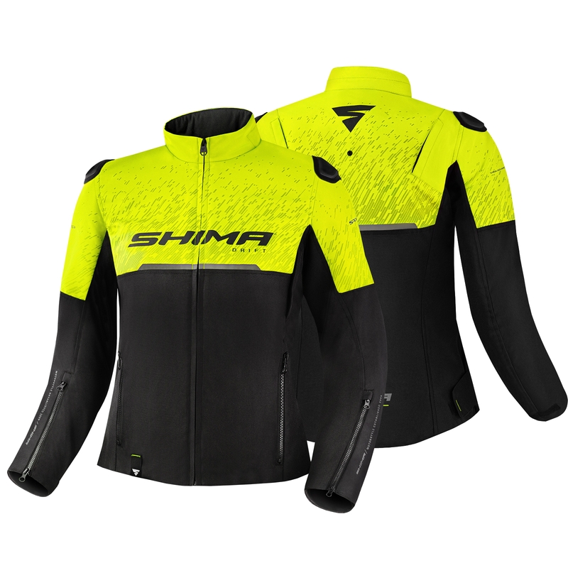 Naiste mootorratta jakk Shima Drift must-fluo kollane