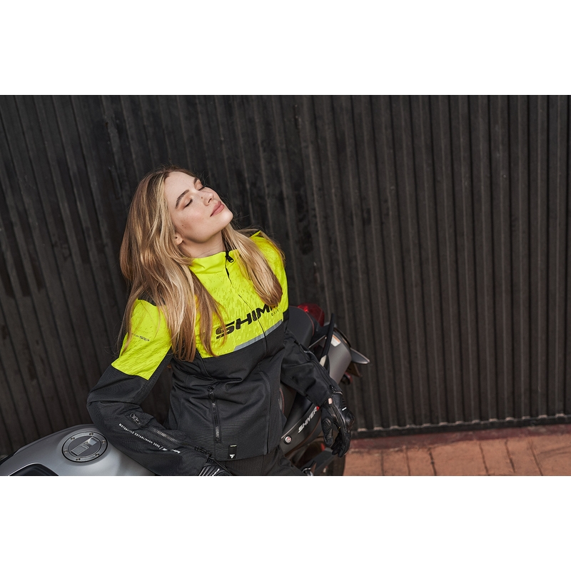 Naiste mootorratta jakk Shima Drift must-fluo kollane