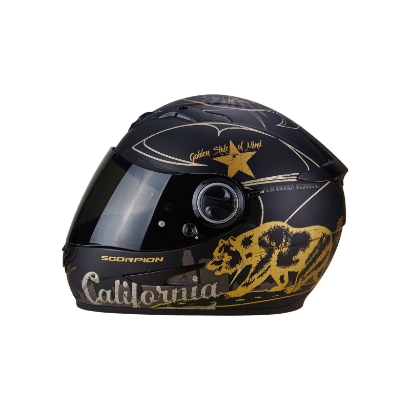 Integrální přilba Scorpion EXO-490 GoldenState černo-zlatá výprodej