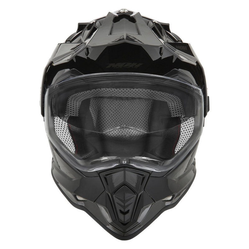 Enduro kiiver NOX N312 must läikiv