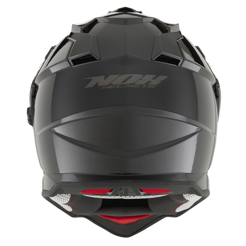 Enduro kiiver NOX N312 must läikiv