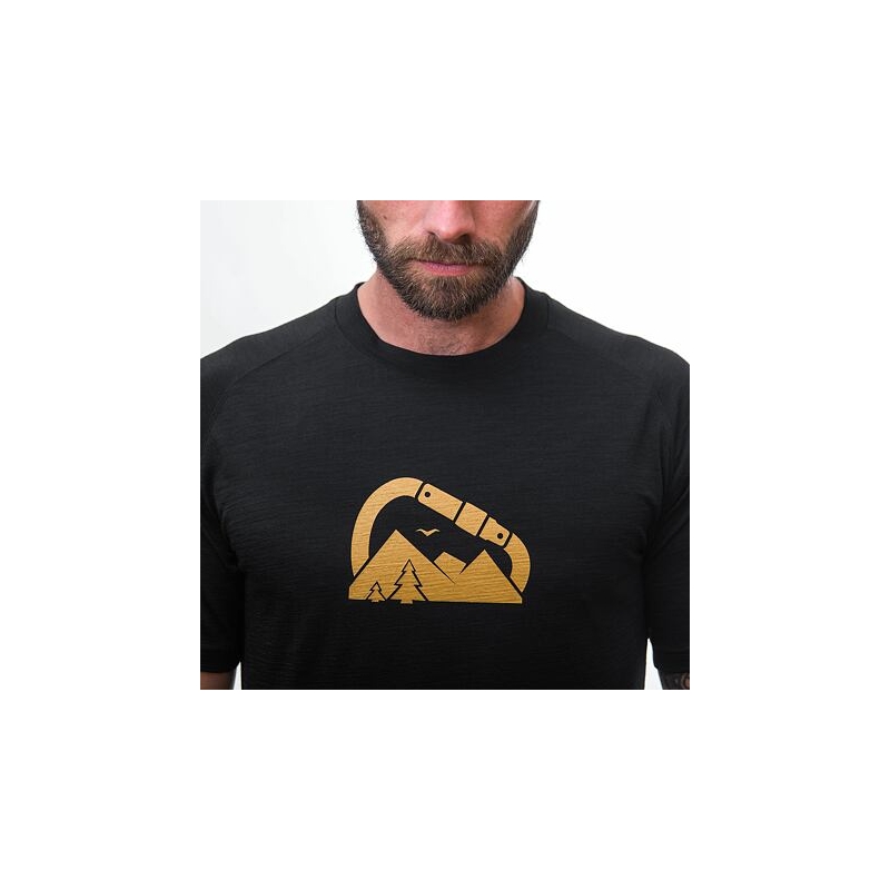 Pánské triko Sensor Merino Air PT Summit černé výprodej