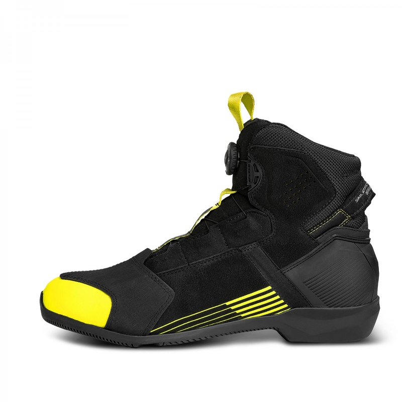 Shima Edge WP must-fluo kollased mootorratta saapad