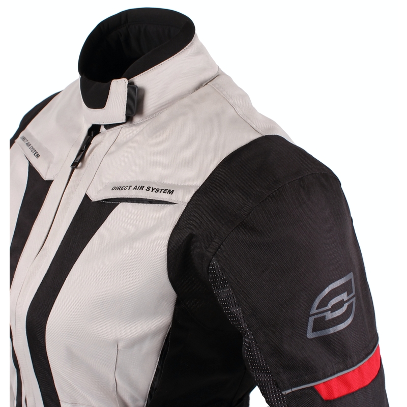 Dámská bunda na motorku Ozone Madame šedo/černá výprodej