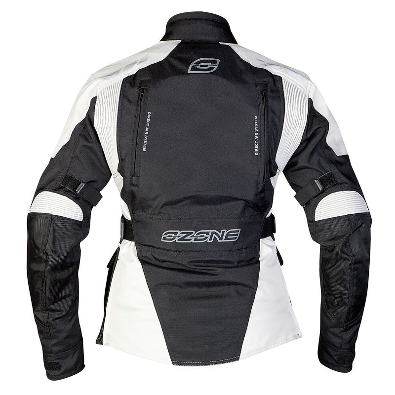 Dámská moto bunda Ozone Tour černo-šedá výprodej