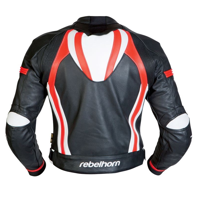 Bunda na motorku Rebelhorn Piston II černo/bílo/červená