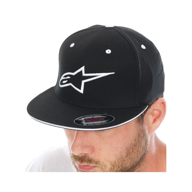Alpinestars Ageless Flatbill müts must ja valge