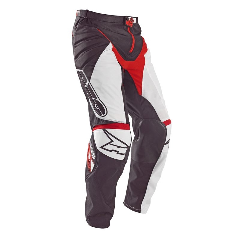 Motokrosové kalhoty AXO Motion 4 bílo-černo-červené výprodej