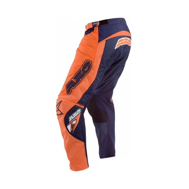 Motokrosové kalhoty AXO Motion 4 modro-oranžové
